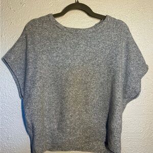 Marled Heather Gray Knit Top